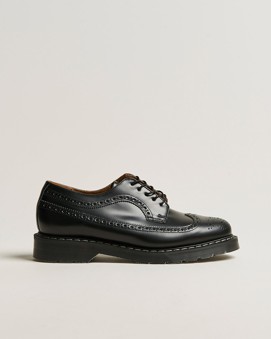 Mies | Brogue-kengät | Solovair | American Brogue Shoe Black Shine