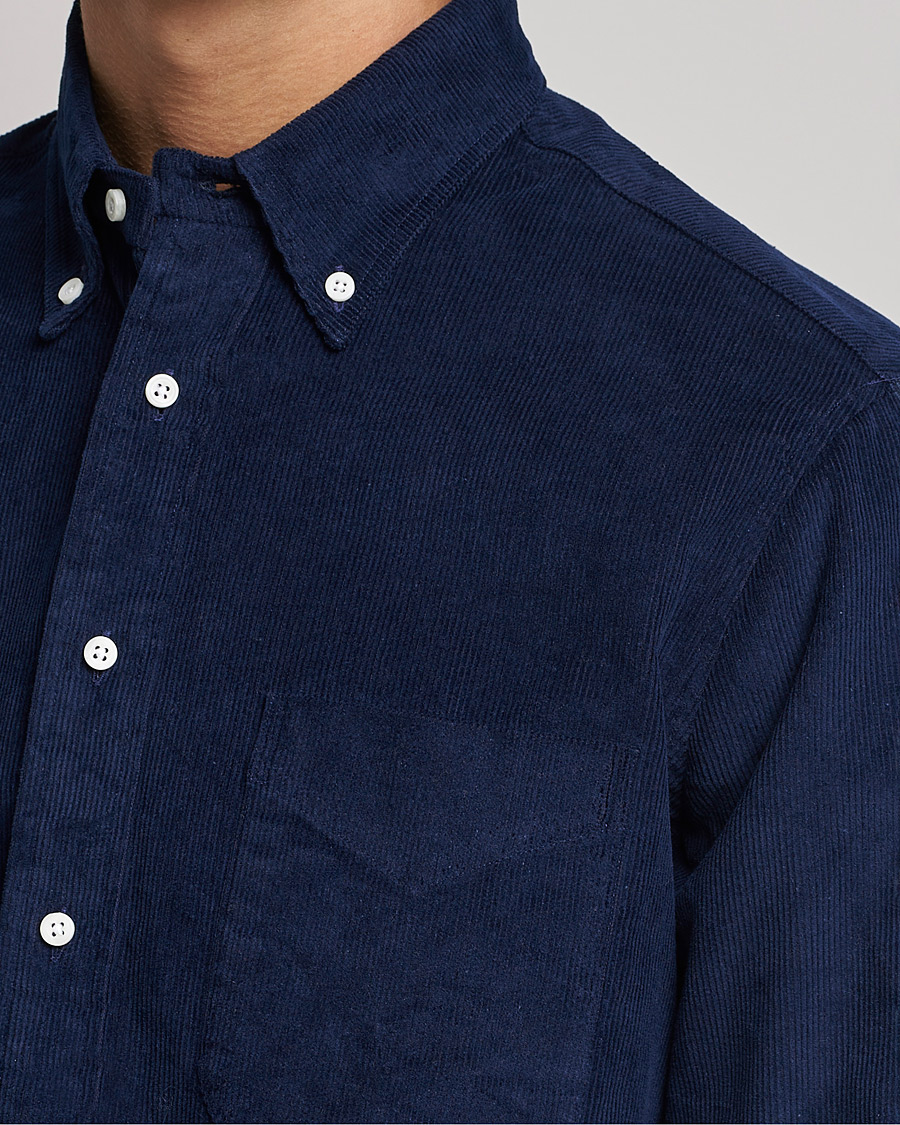 Mies | Kauluspaidat | Gitman Vintage | Button Down Heavy Corduroy Shirt Navy