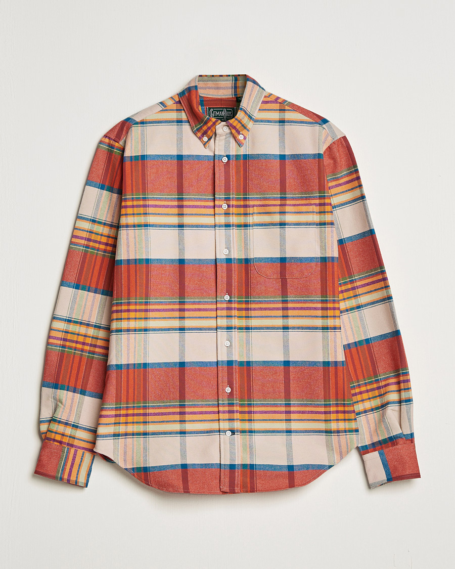 Mies | Kauluspaidat | Gitman Vintage | Button Down Sunrise Flannel Shirt Sunrise