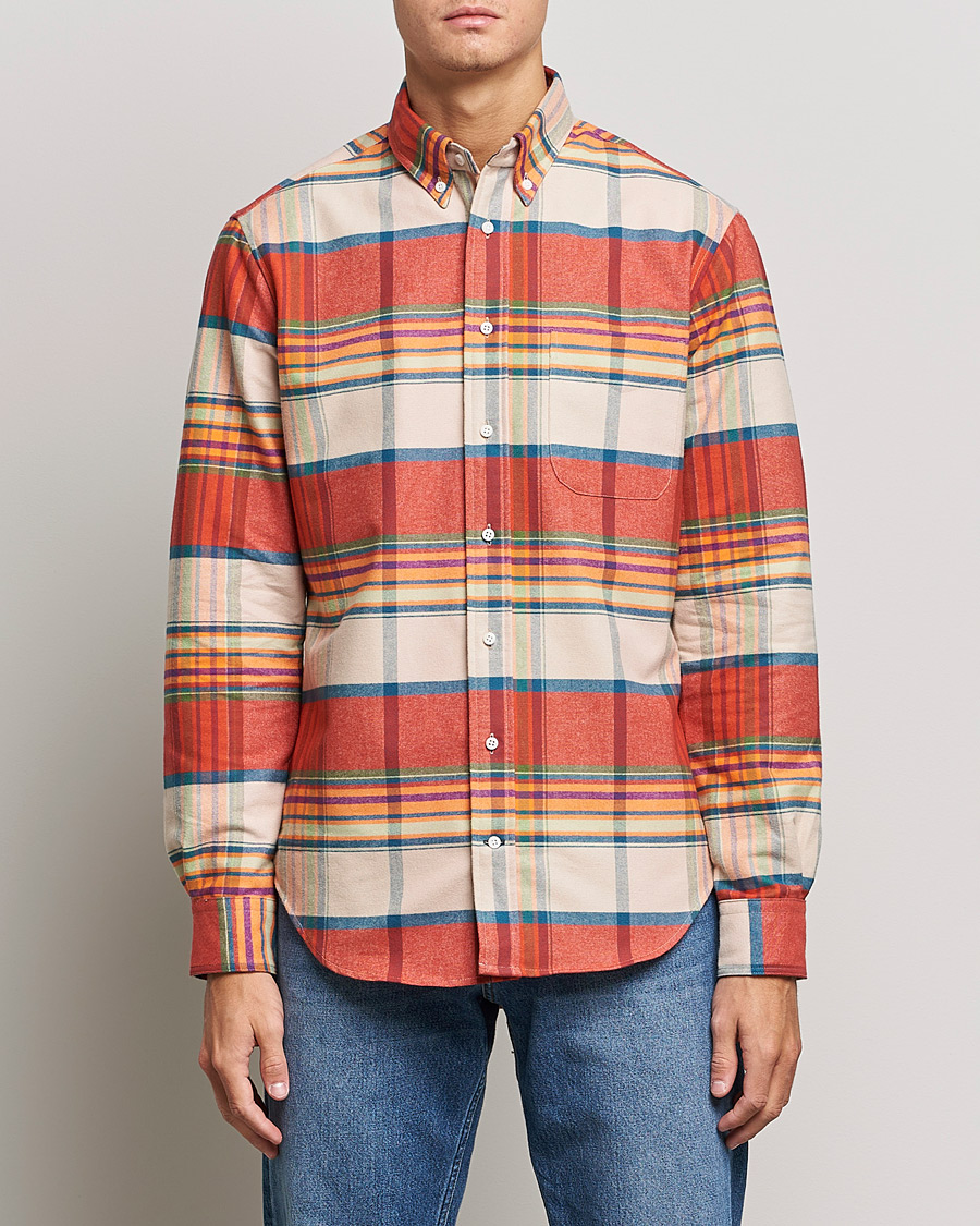 Mies | Kauluspaidat | Gitman Vintage | Button Down Sunrise Flannel Shirt Sunrise