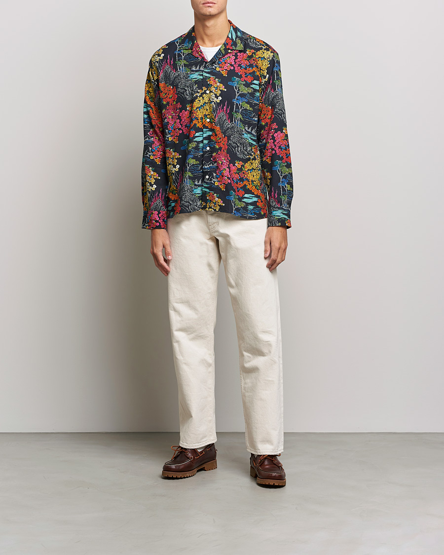 Mies | Kauluspaidat | Gitman Vintage | Japanese Winter Garden Camp Shirt Multicolor