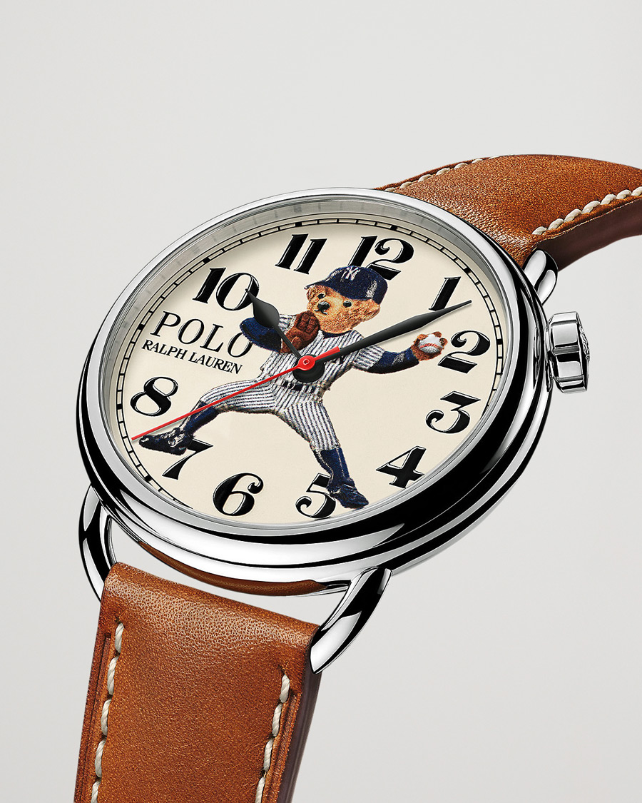 Mies | Polo Ralph Lauren 42mm Automatic Yankee Bear White Dial | Polo Ralph Lauren | 42mm Automatic Yankee Bear White Dial