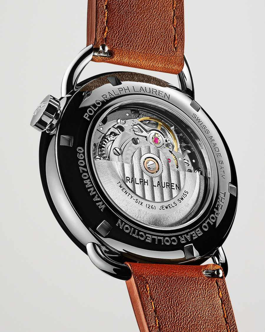 Mies | Polo Ralph Lauren 42mm Automatic Yankee Bear White Dial | Polo Ralph Lauren | 42mm Automatic Yankee Bear White Dial