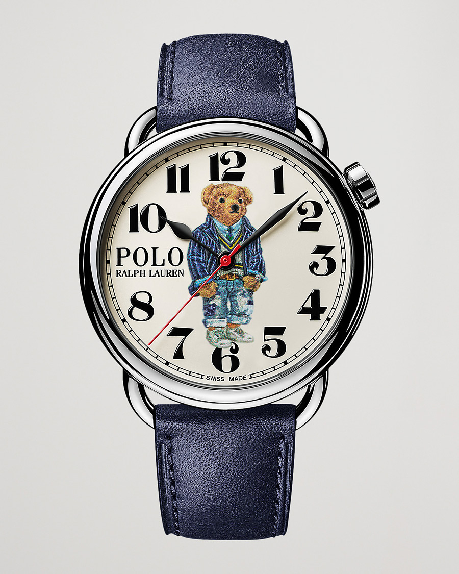 Mies | Polo Ralph Lauren 42mm Automatic Cricket Bear White Dial | Polo Ralph Lauren | 42mm Automatic Cricket Bear White Dial
