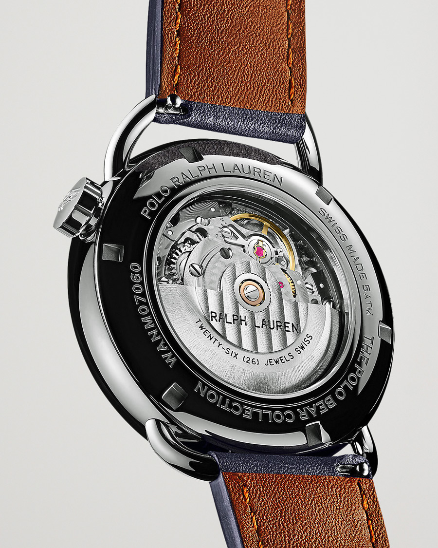 Mies | Polo Ralph Lauren 42mm Automatic Cricket Bear White Dial | Polo Ralph Lauren | 42mm Automatic Cricket Bear White Dial