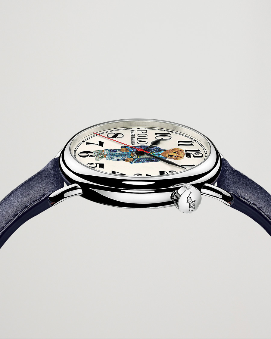 Mies | Polo Ralph Lauren 42mm Automatic Cricket Bear White Dial | Polo Ralph Lauren | 42mm Automatic Cricket Bear White Dial