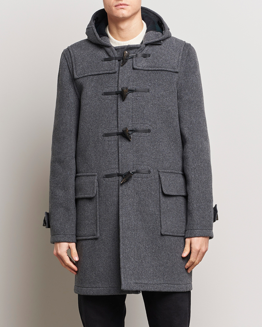 Mies | Gloverall | Gloverall | Morris Duffle Coat Grey/Blackwatch