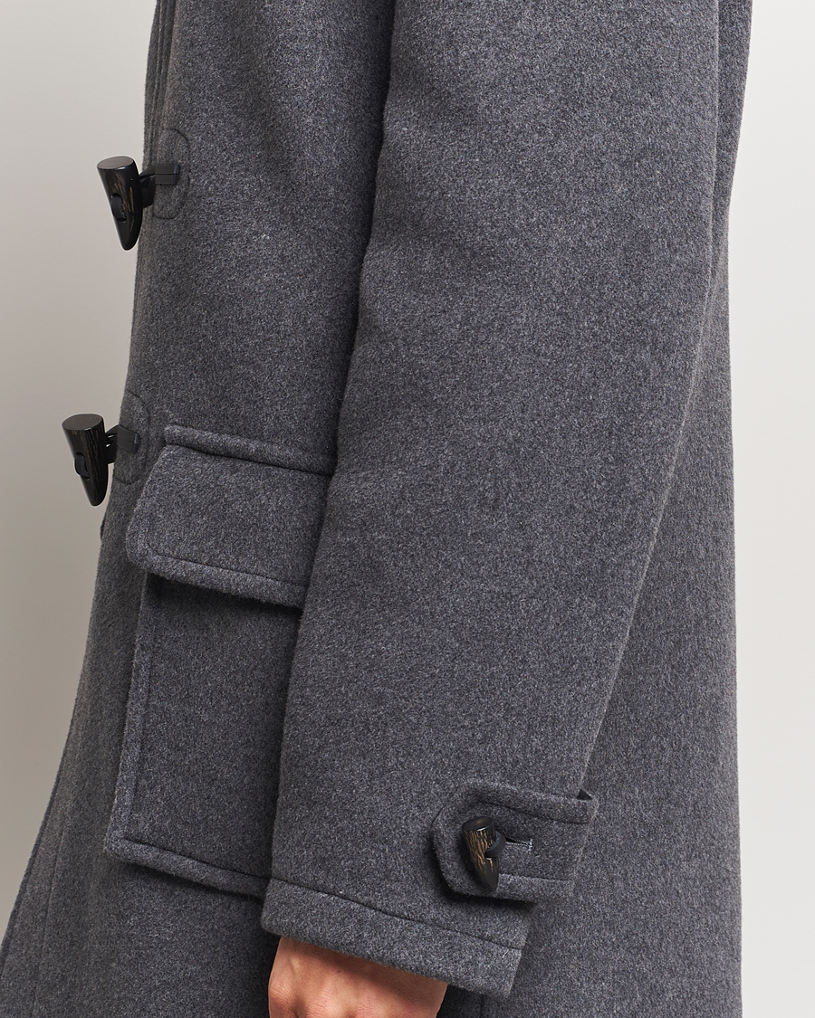 Mies | Takit | Gloverall | Morris Duffle Coat Grey/Blackwatch
