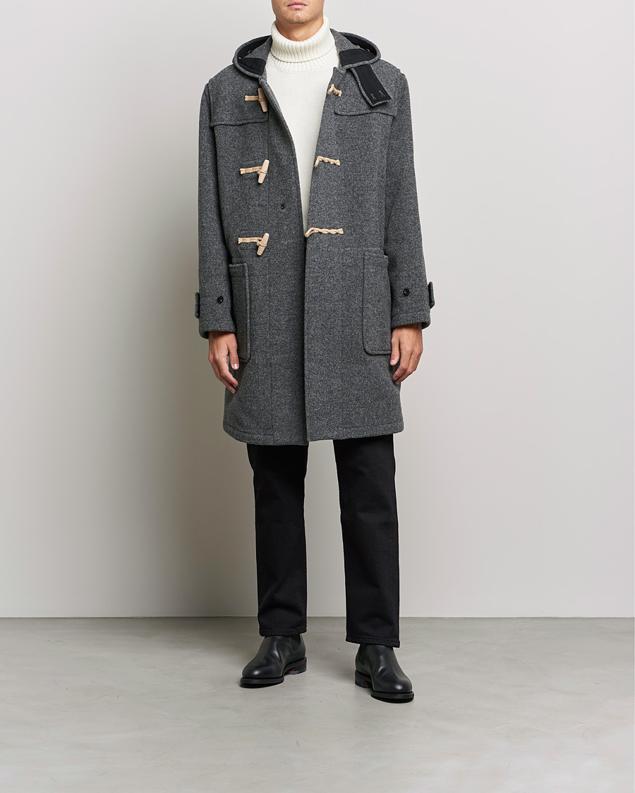 Mies | Takit | Gloverall | 575 Monty Original Duffle Coat Grey/Blackwatch