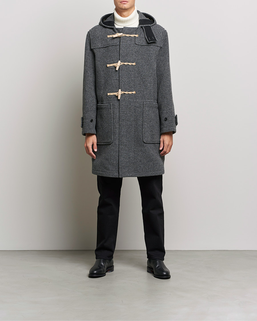 Mies | Takit | Gloverall | 575 Monty Original Duffle Coat Grey/Blackwatch
