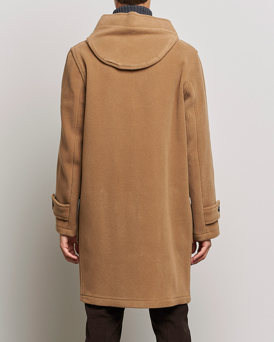 Mies | Takit | Gloverall | Edmund Herringbone Wool Duffle Camel