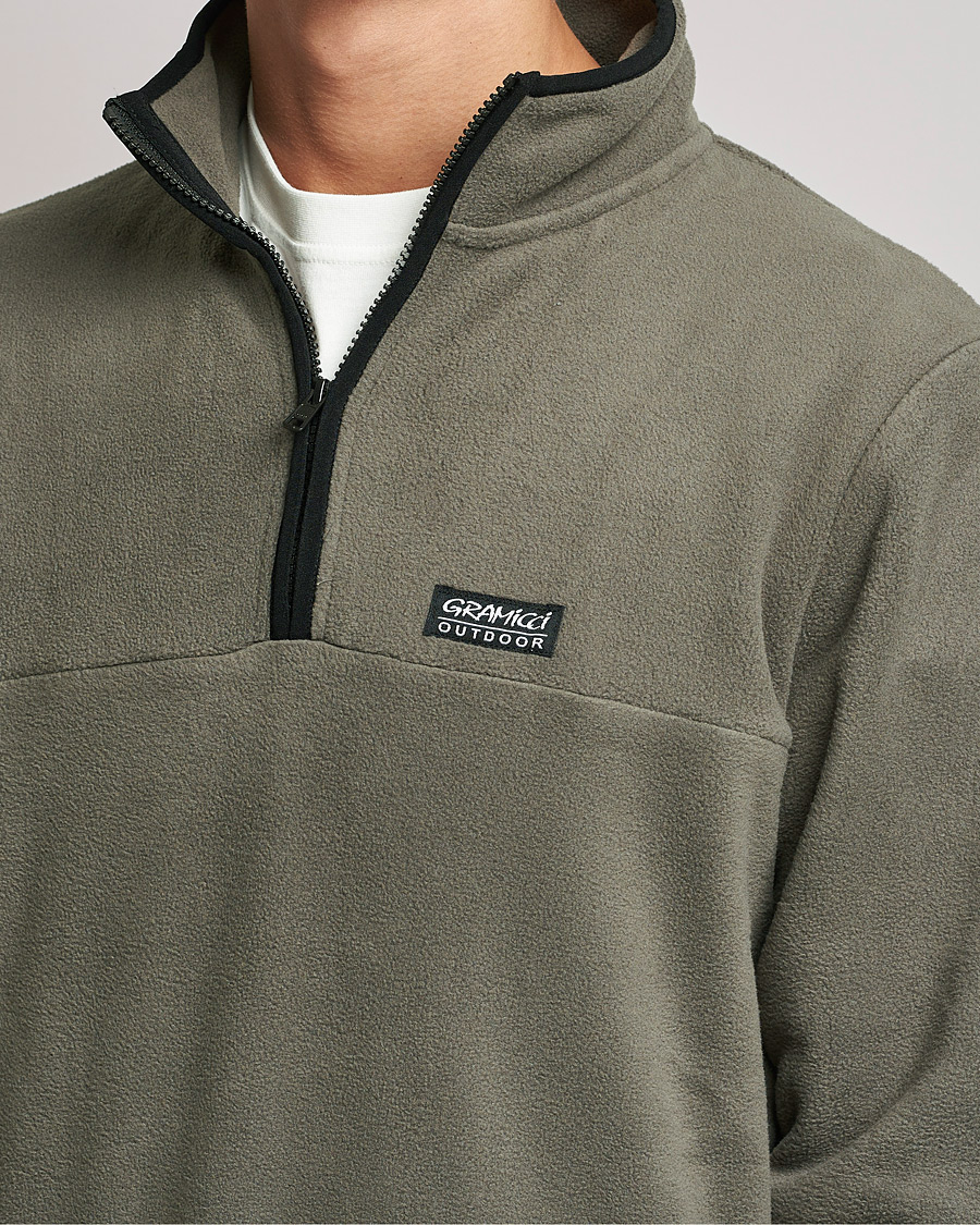 Mies | Puserot | Gramicci | Mock Neck Fleece Grey