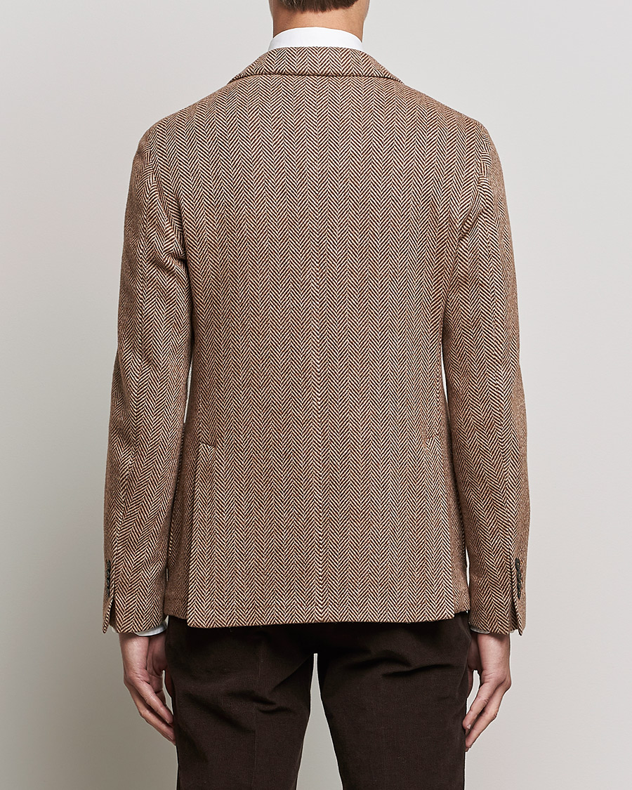 Mies | Pikkutakit | L.B.M. 1911 | Jack Herringbone Wool Blazer Brown