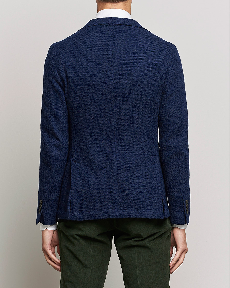 Mies | Pikkutakit | L.B.M. 1911 | Punto Knitted Wool Structure Blazer Navy