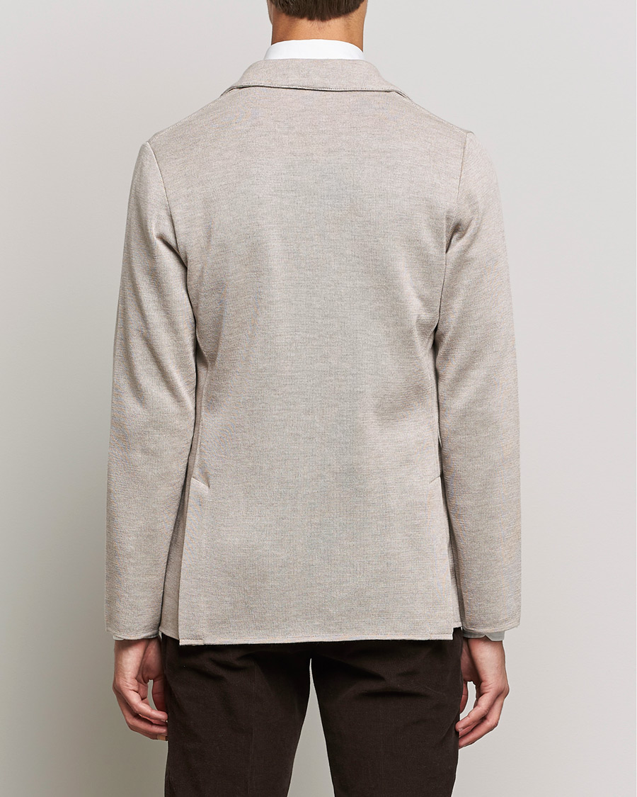 Mies | Pikkutakit | Lardini | Knitted Wool Blazer Beige