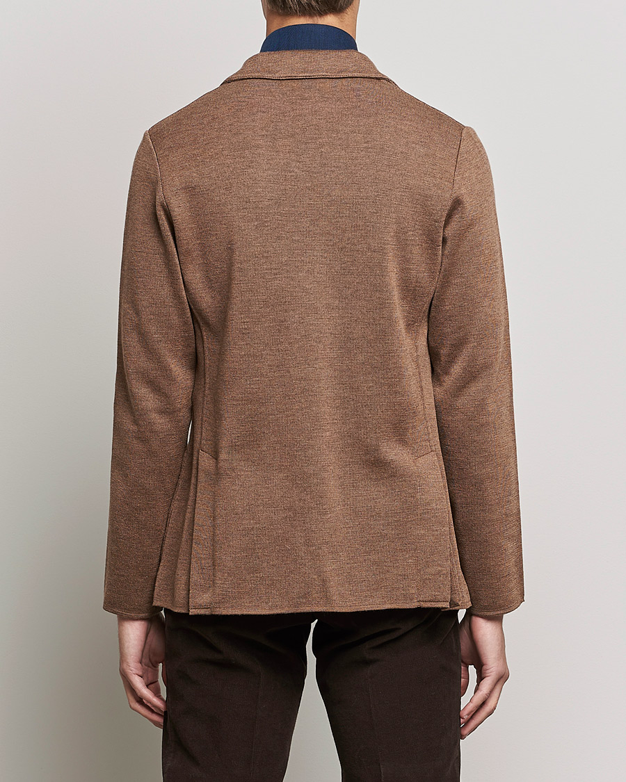 Mies | Pikkutakit | Lardini | Knitted Wool Blazer Light Brown