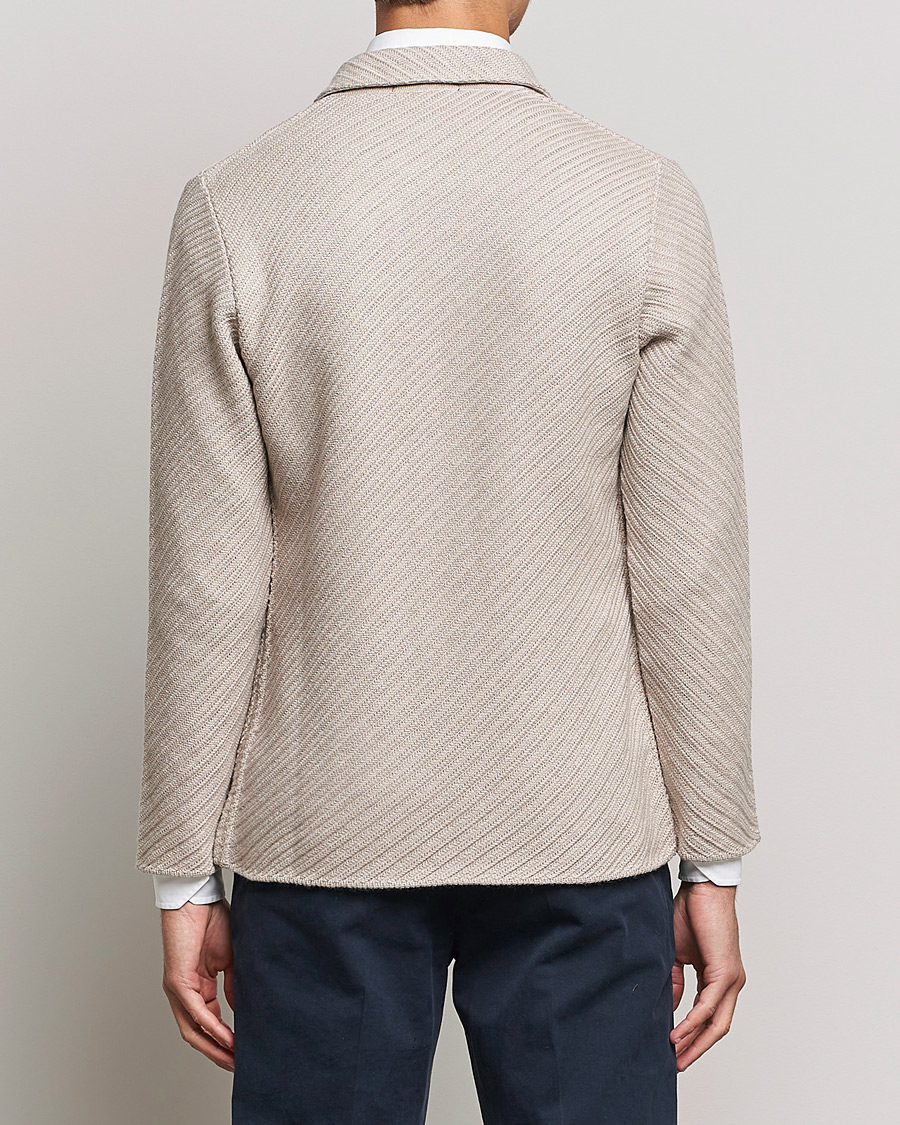 Mies | Pikkutakit | Lardini | Structured Knitted Wool Blazer Beige
