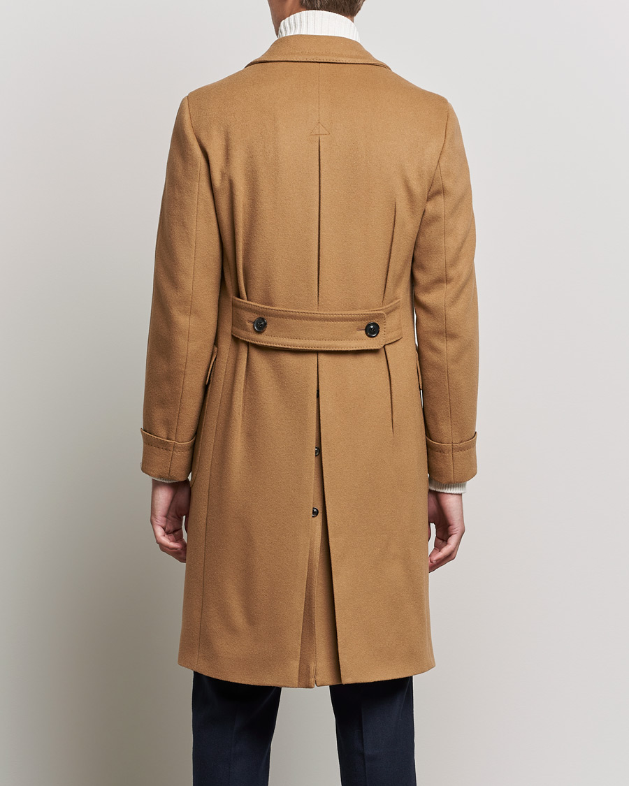 Mies | Takit | Lardini | Ulster Double Breasted Wool Coat Camel