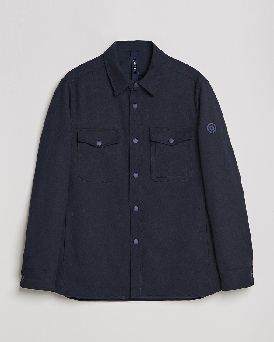 Miehet |  | Lardini | Ircelle Reversible Wool/Nylon Jacket Navy