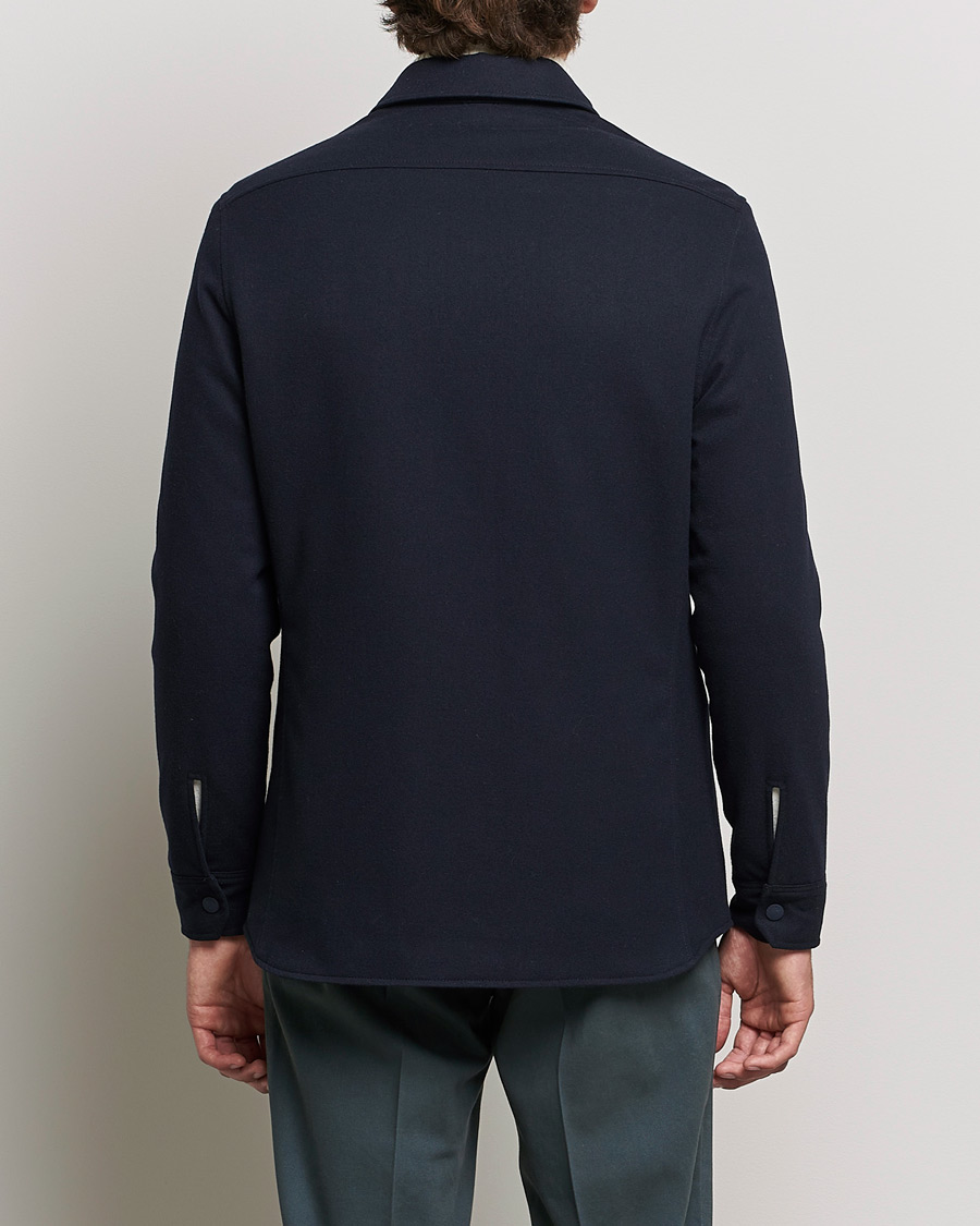 Mies | Takit | Lardini | Ircelle Reversible Wool/Nylon Jacket Navy