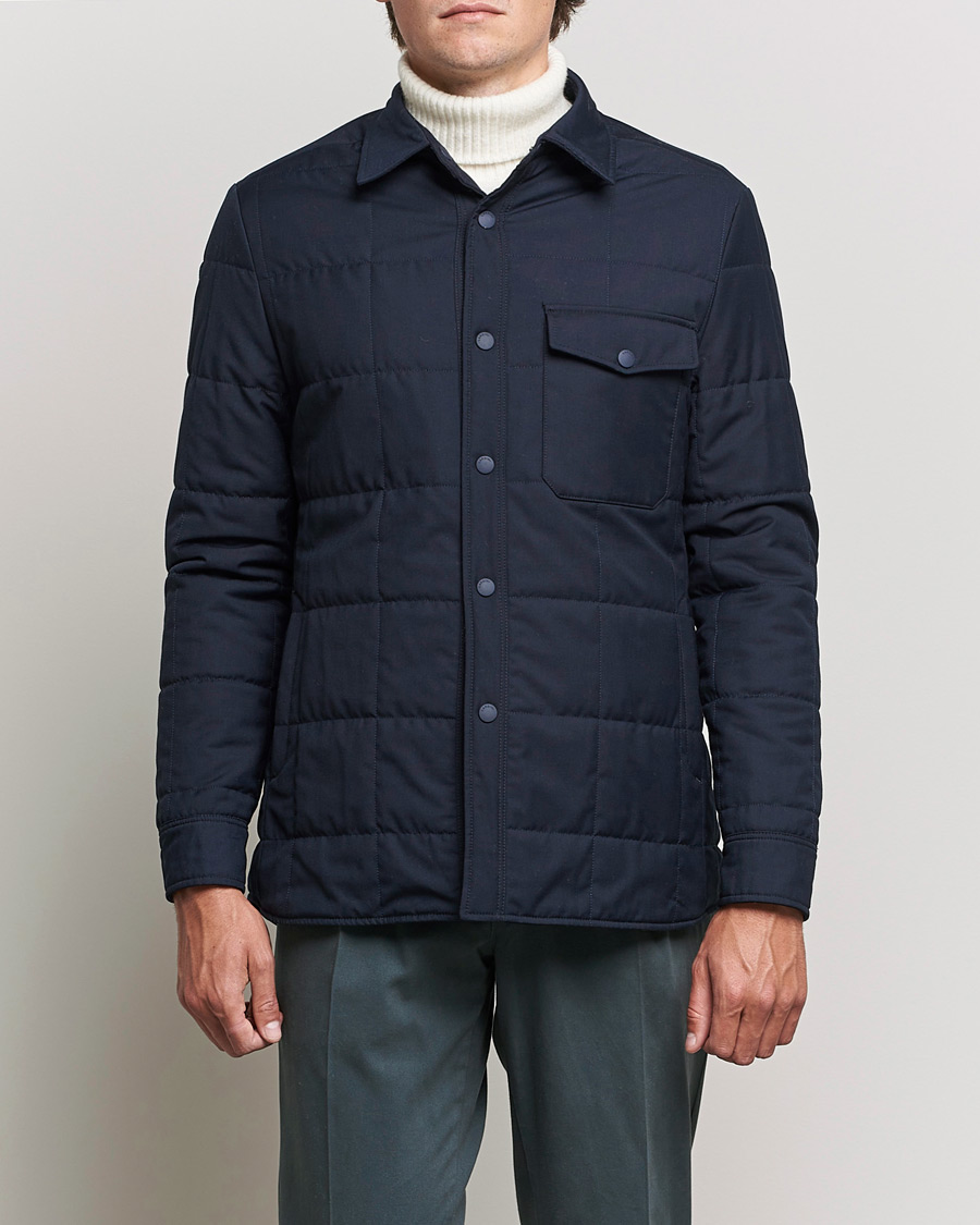 Mies | Takit | Lardini | Ircelle Reversible Wool/Nylon Jacket Navy