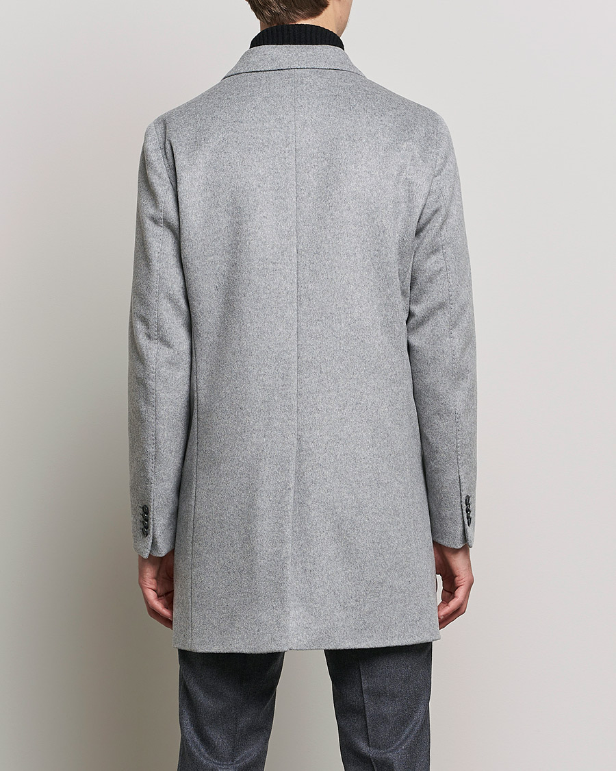 Mies | Takit | Oscar Jacobson | Storvik Wool/Cashmere Coat Light Grey