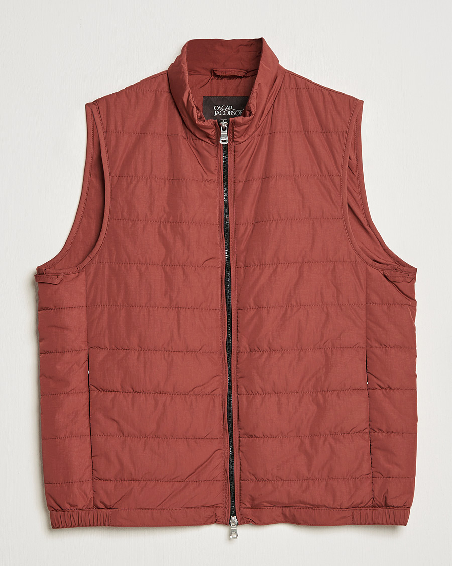 Mies | Takit | Oscar Jacobson | Liner EVO Waistcoat Soft Red