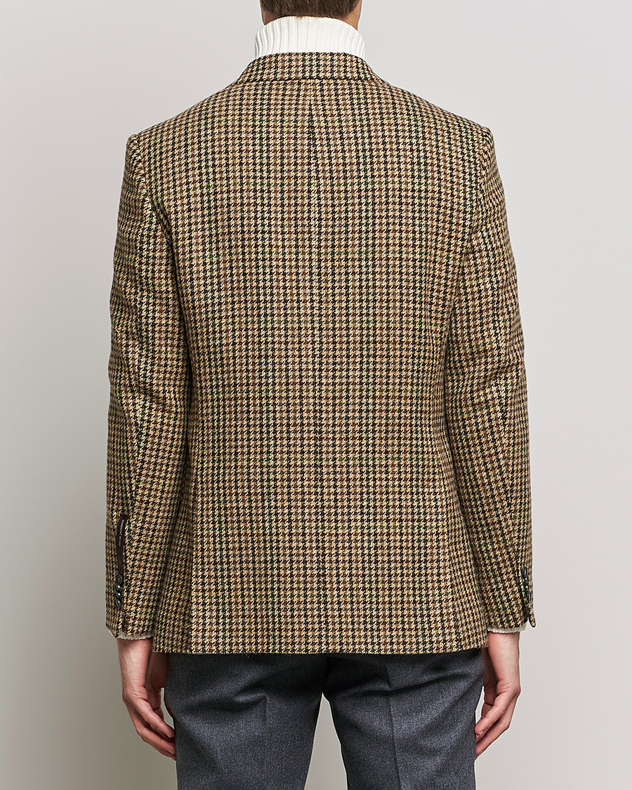 Mies | Pikkutakit | Oscar Jacobson | Freeman Moon Houndstooth Tweed Blazer Beige