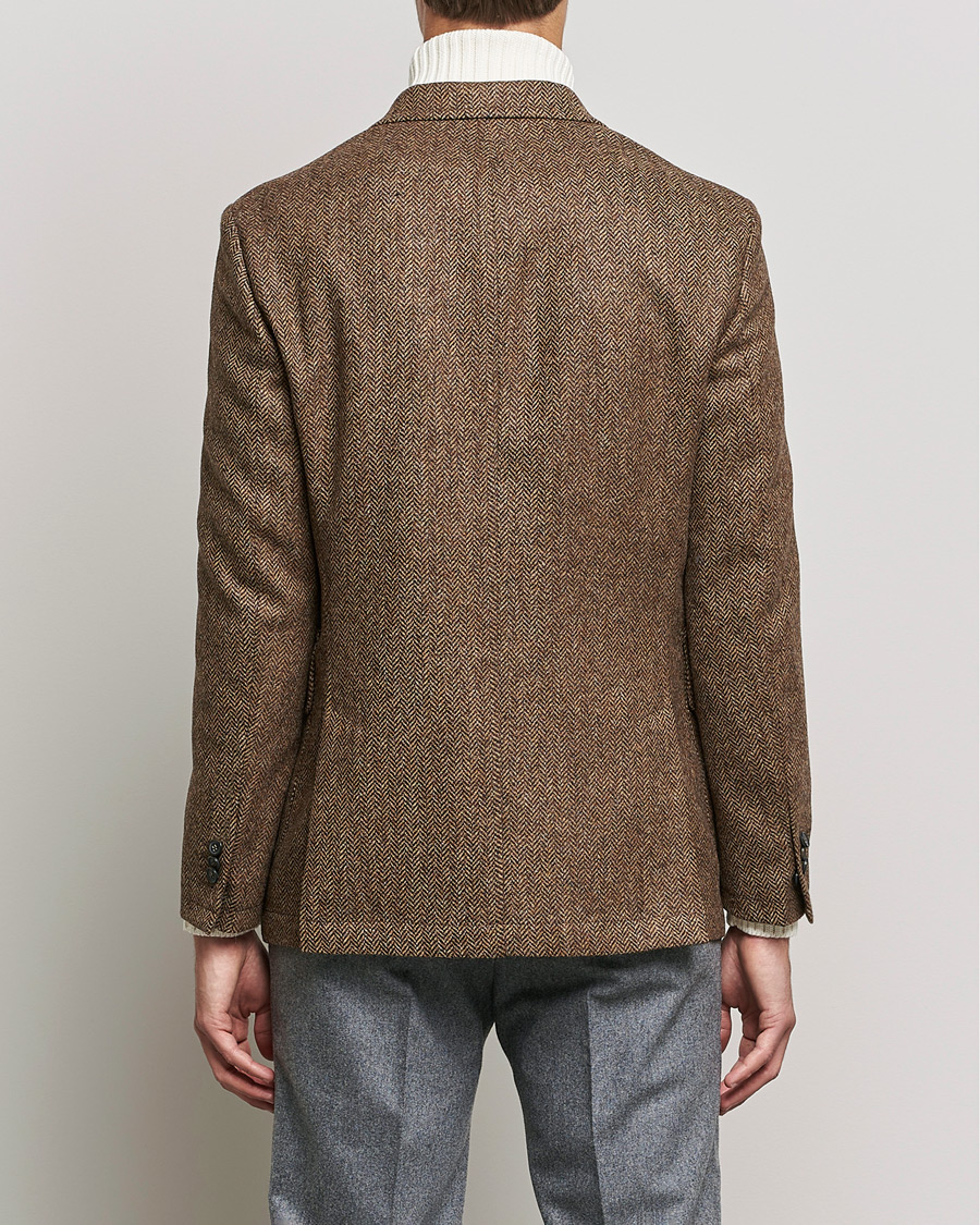 Mies | Pikkutakit | Oscar Jacobson | Fares Moon Herringbone Tweed Blazer Brown