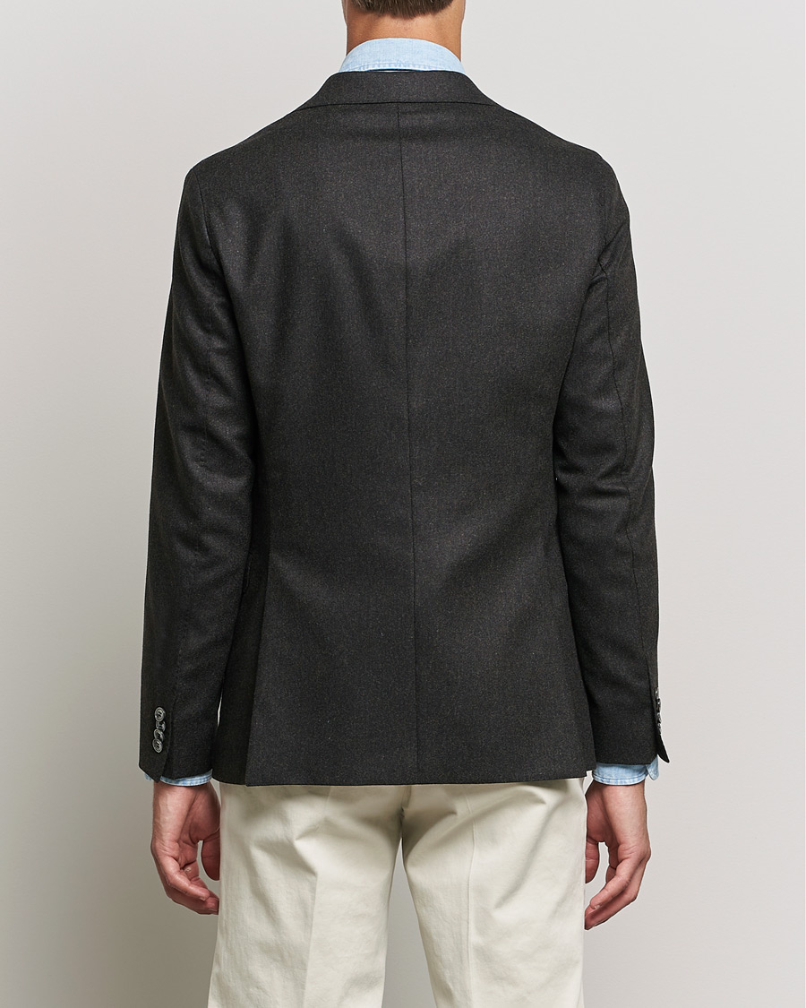 Mies | Pikkutakit | Oscar Jacobson | Ego Wool Flannel Blazer Brown Melange