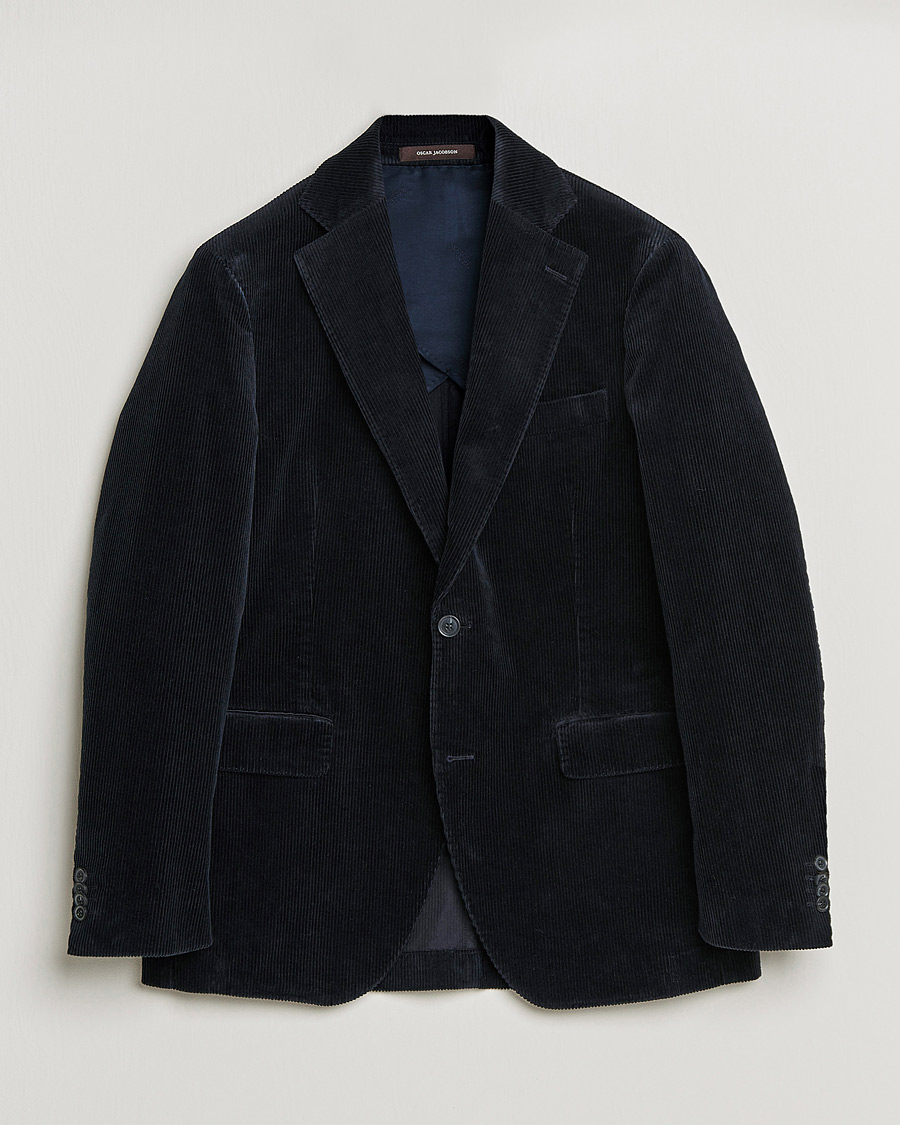 Mies | Pikkutakit | Oscar Jacobson | Ferry Soft Cord Blazer Navy