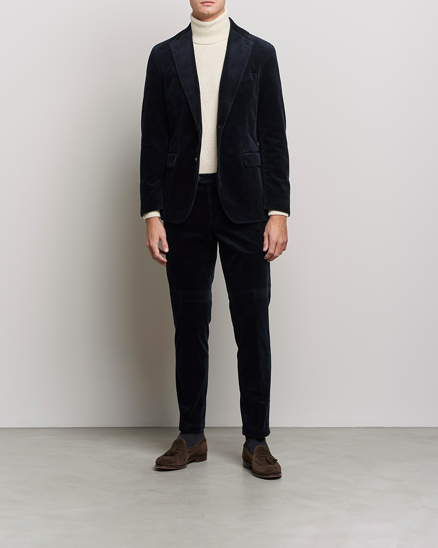 Mies | Pikkutakit | Oscar Jacobson | Ferry Soft Cord Blazer Navy