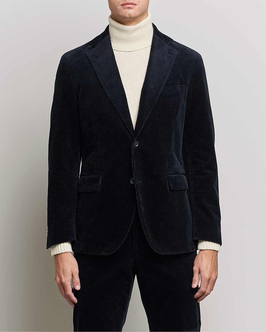 Mies | Pikkutakit | Oscar Jacobson | Ferry Soft Cord Blazer Navy