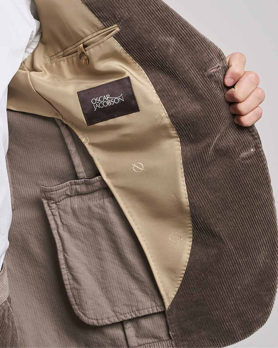 Mies | Pikkutakit | Oscar Jacobson | Ferry Soft Cord Blazer Light Beige