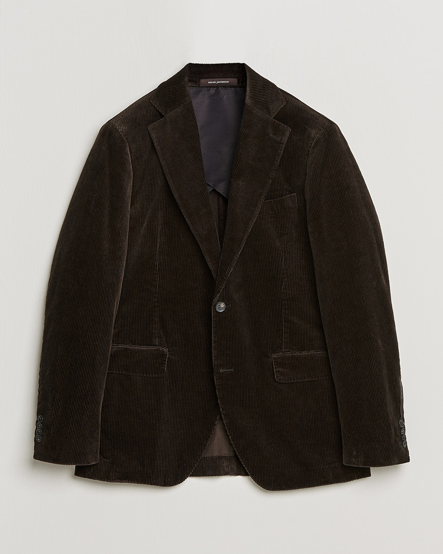 Mies | Pikkutakit | Oscar Jacobson | Ferry Soft Cord Blazer Brown