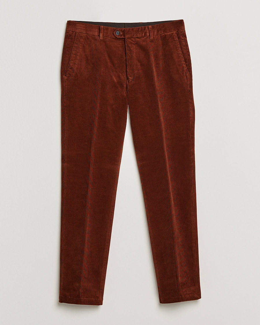 Mies | Housut | Oscar Jacobson | Denz Corduroy Trousers Orange