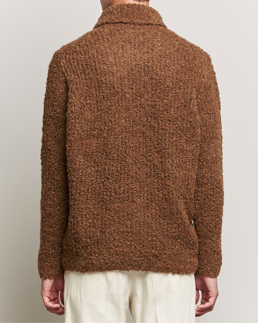 Mies | Puserot | Oscar Jacobson | Krister Wool/Alpaca Rollneck Dark Brown