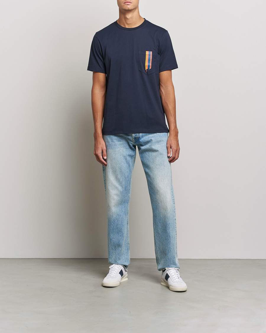 Mies | T-paidat | Paul Smith | Artist Stripe T-shirt Navy