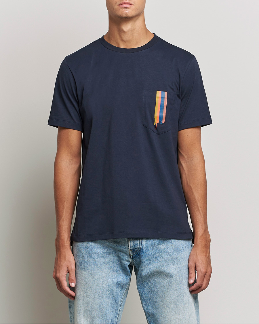 Mies | T-paidat | Paul Smith | Artist Stripe T-shirt Navy