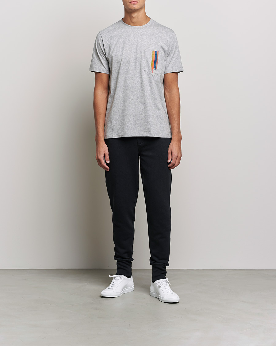 Mies | T-paidat | Paul Smith | Artist Stripe T-shirt Grey