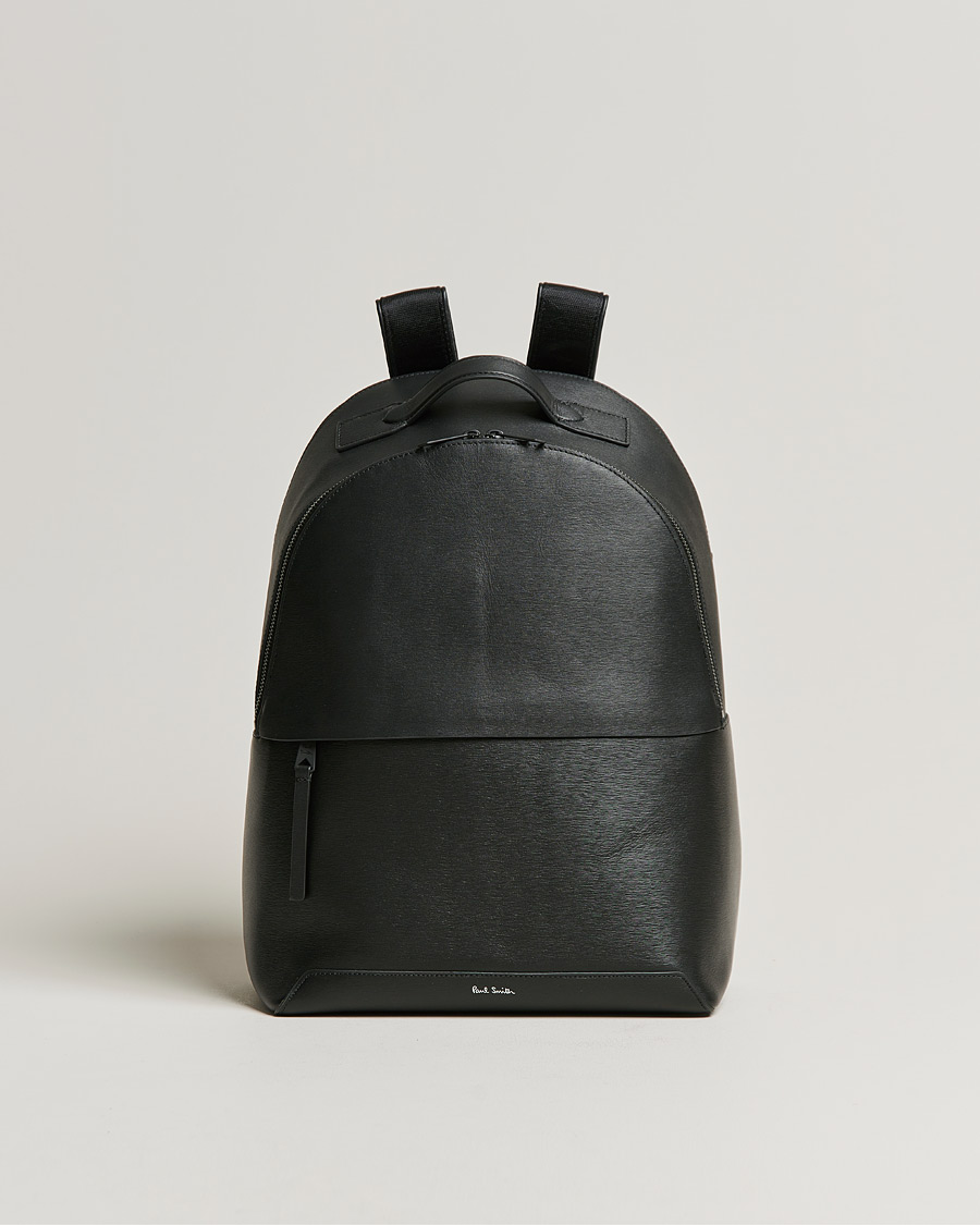 Miehet |  | Paul Smith | Leather Backpack Black