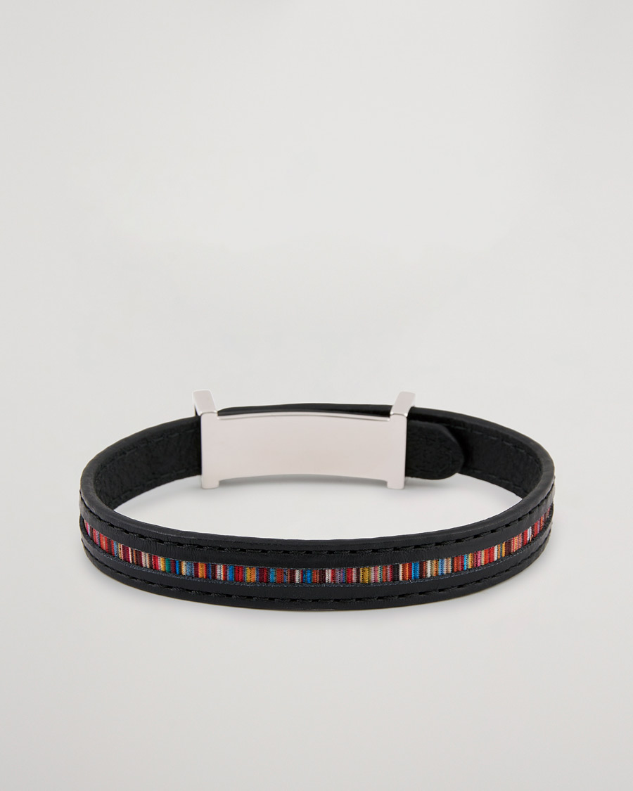 Mies | Paul Smith Leather Bracelet Black | Paul Smith | Leather Bracelet Black