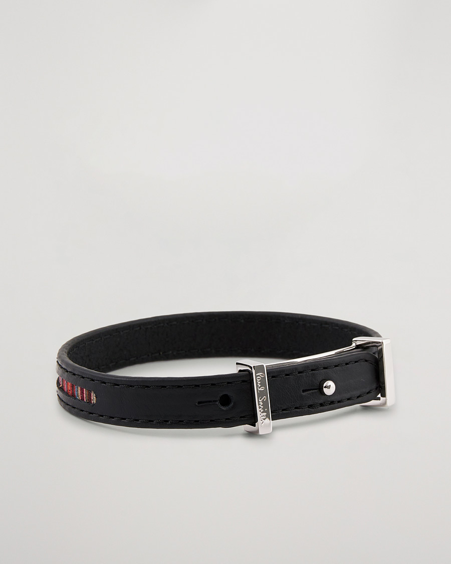 Mies | Paul Smith Leather Bracelet Black | Paul Smith | Leather Bracelet Black