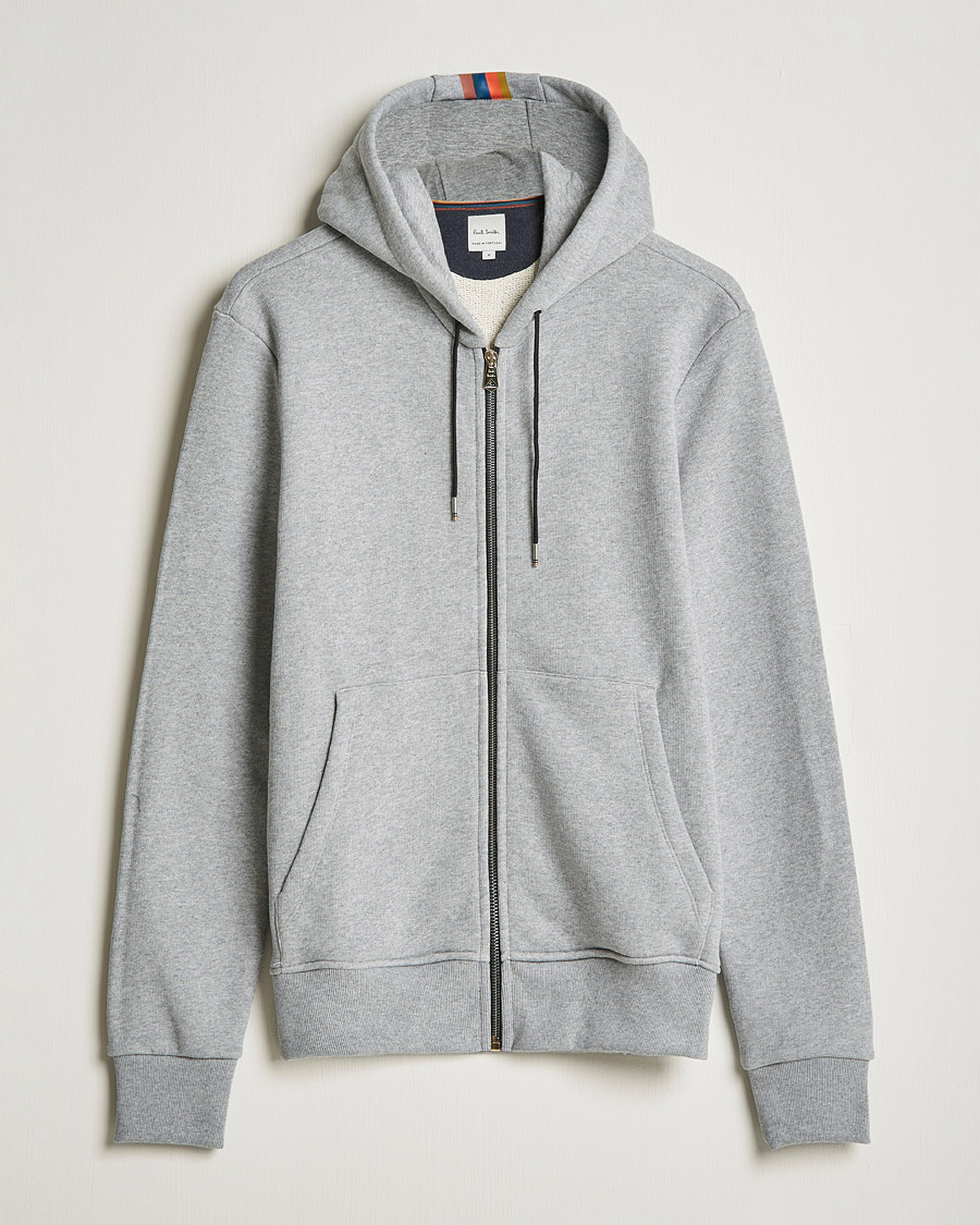 Mies | Puserot | Paul Smith | Hooded Zip Sweatshirt Grey