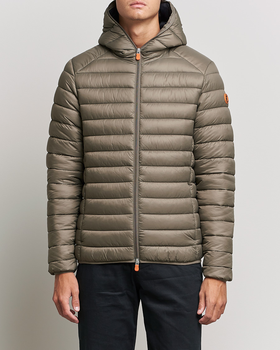 Mies | Takit | Save The Duck | Donald Lightweight Padded Hooded Jacket Mud Grey