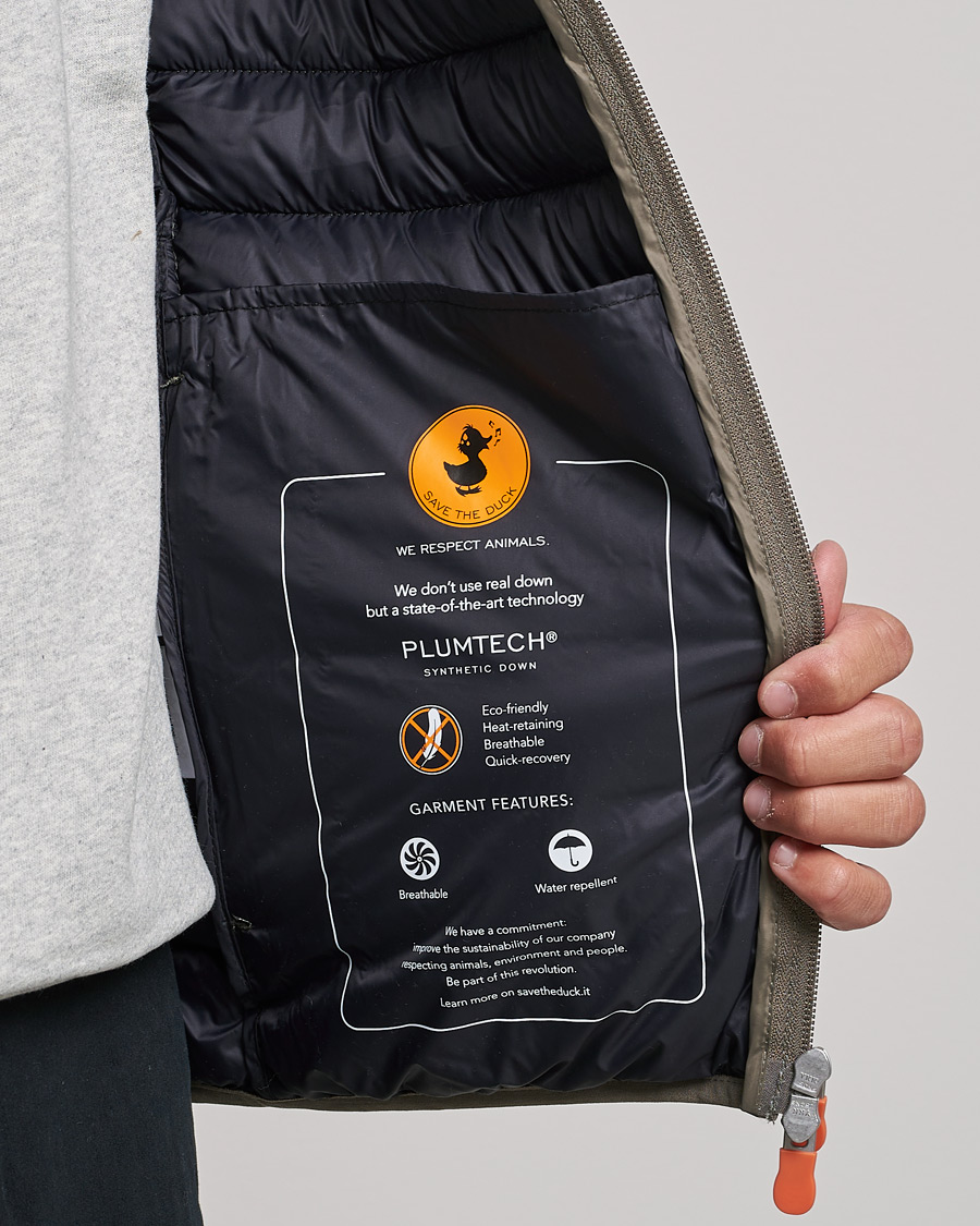 Mies | Takit | Save The Duck | Donald Lightweight Padded Hooded Jacket Mud Grey