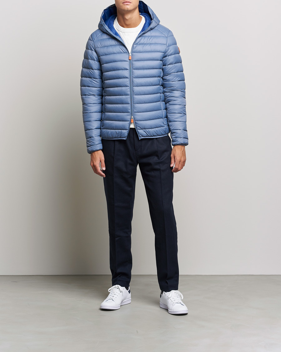 Mies | Takit | Save The Duck | Donald Lightweight Padded Hooded Jacket Stone Blue