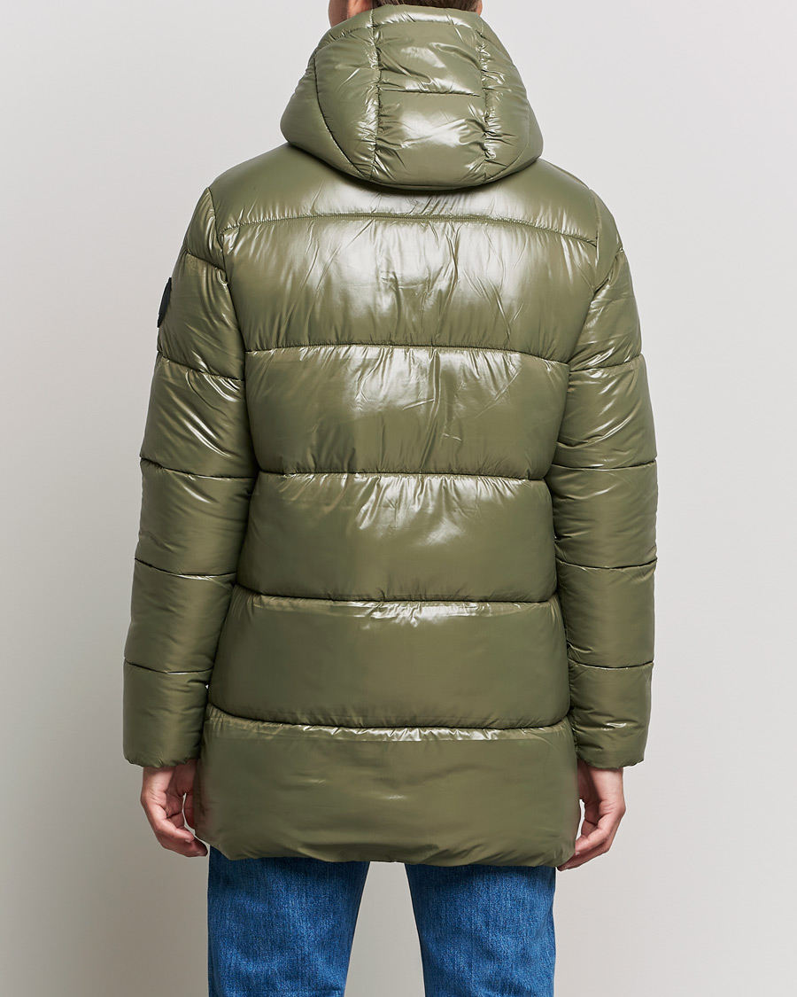 Mies | Takit | Save The Duck | Christian Long Padded Puffer Jacket Laurel Green