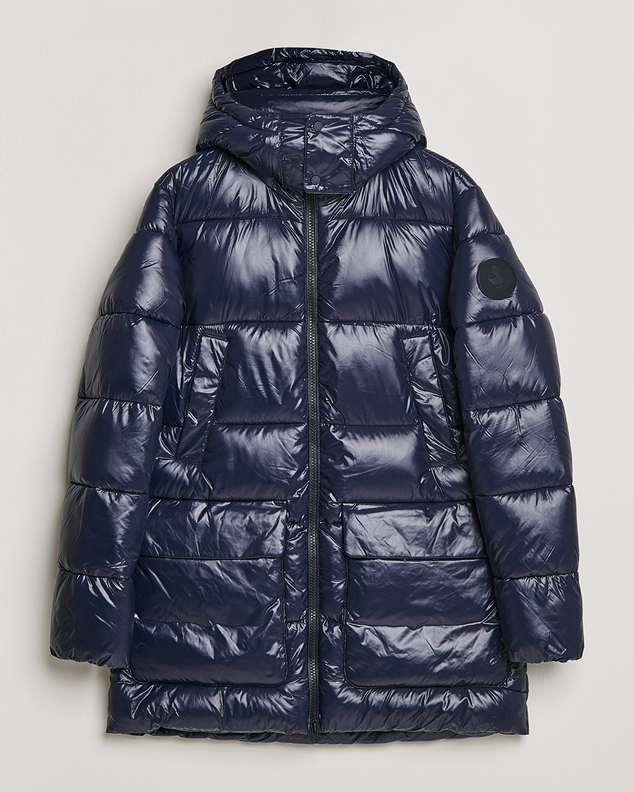 Mies | Takit | Save The Duck | Christian Long Padded Puffer Jacket Blue Black