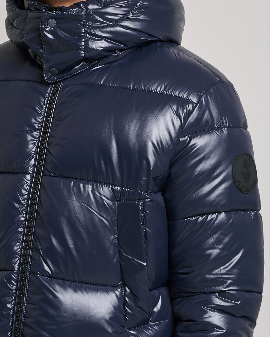 Mies | Takit | Save The Duck | Christian Long Padded Puffer Jacket Blue Black